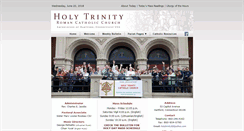 Desktop Screenshot of holytrinityhartford.org